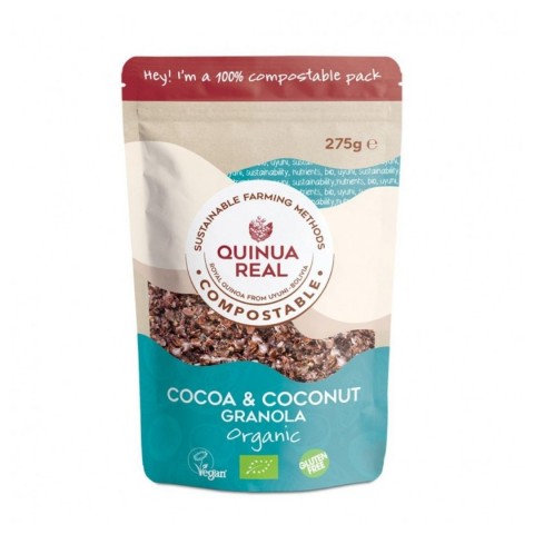 Granola quinoa con cacao y...