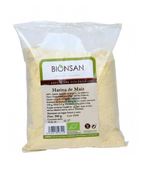 Harina de maiz 500g Bionsan