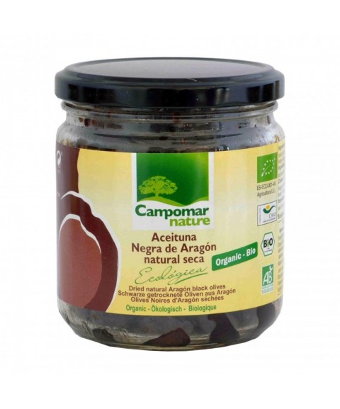 Aceituna negra de Aragón seca 210g Campomar